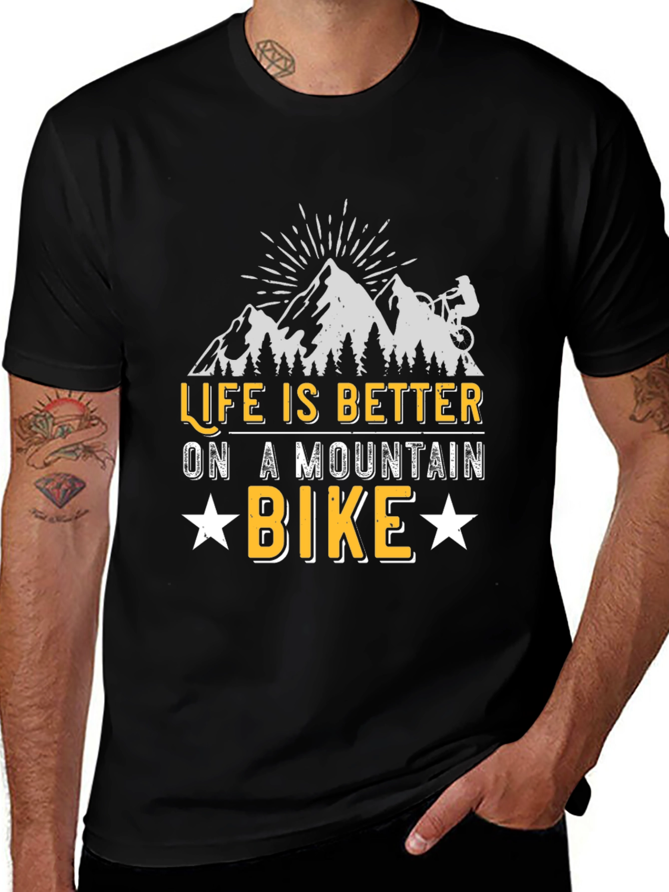 Mountain Bike Graphic Tee - Life is Better!