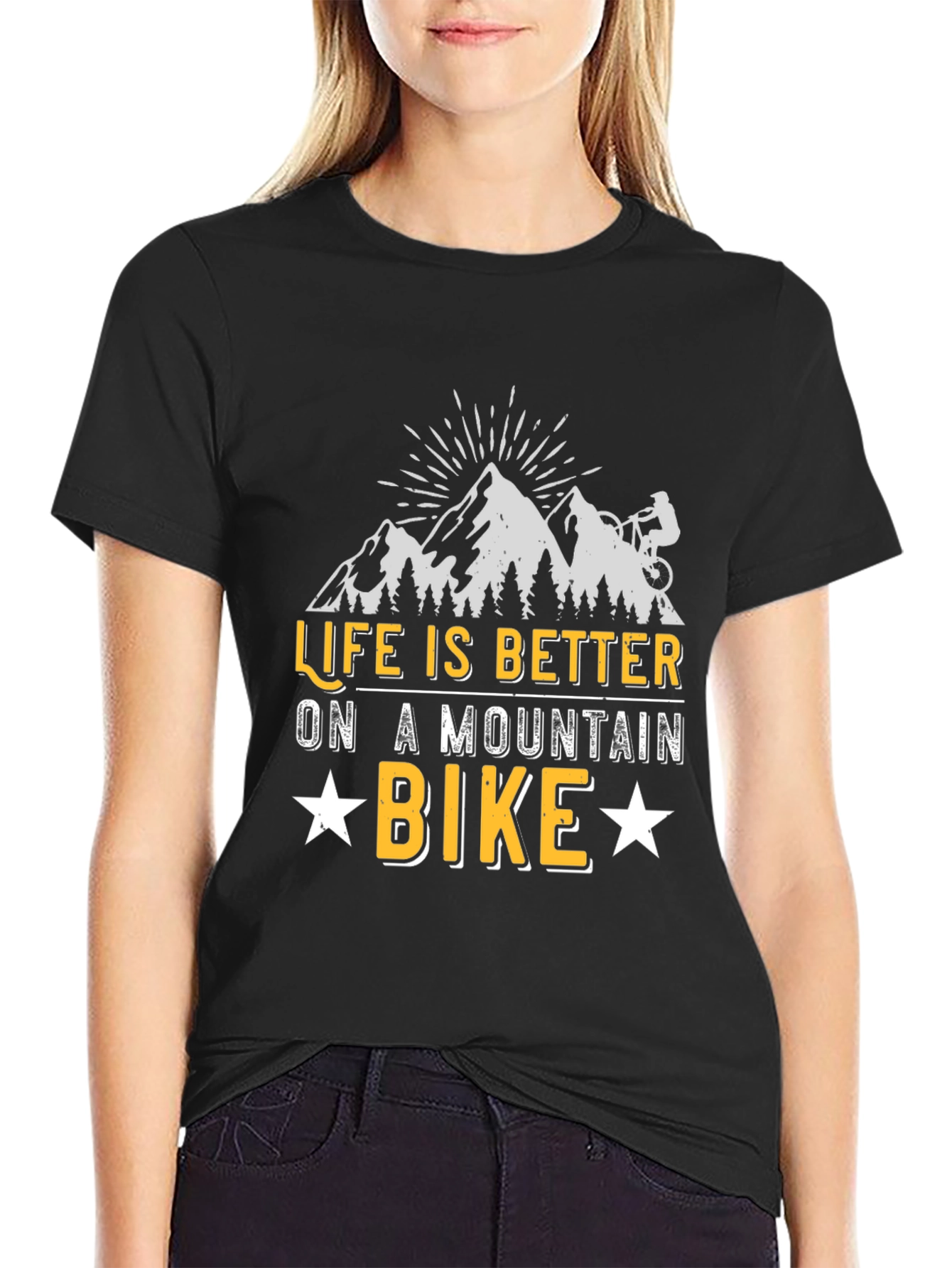 Mountain Bike Graphic Tee - Life is Better!