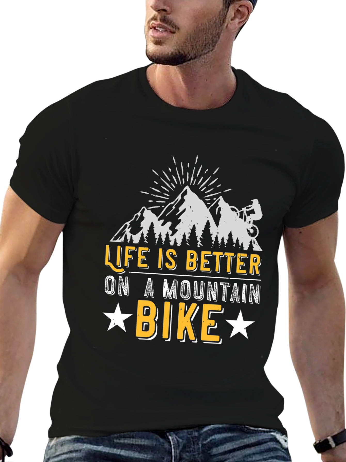 Mountain Bike Graphic Tee - Life is Better!