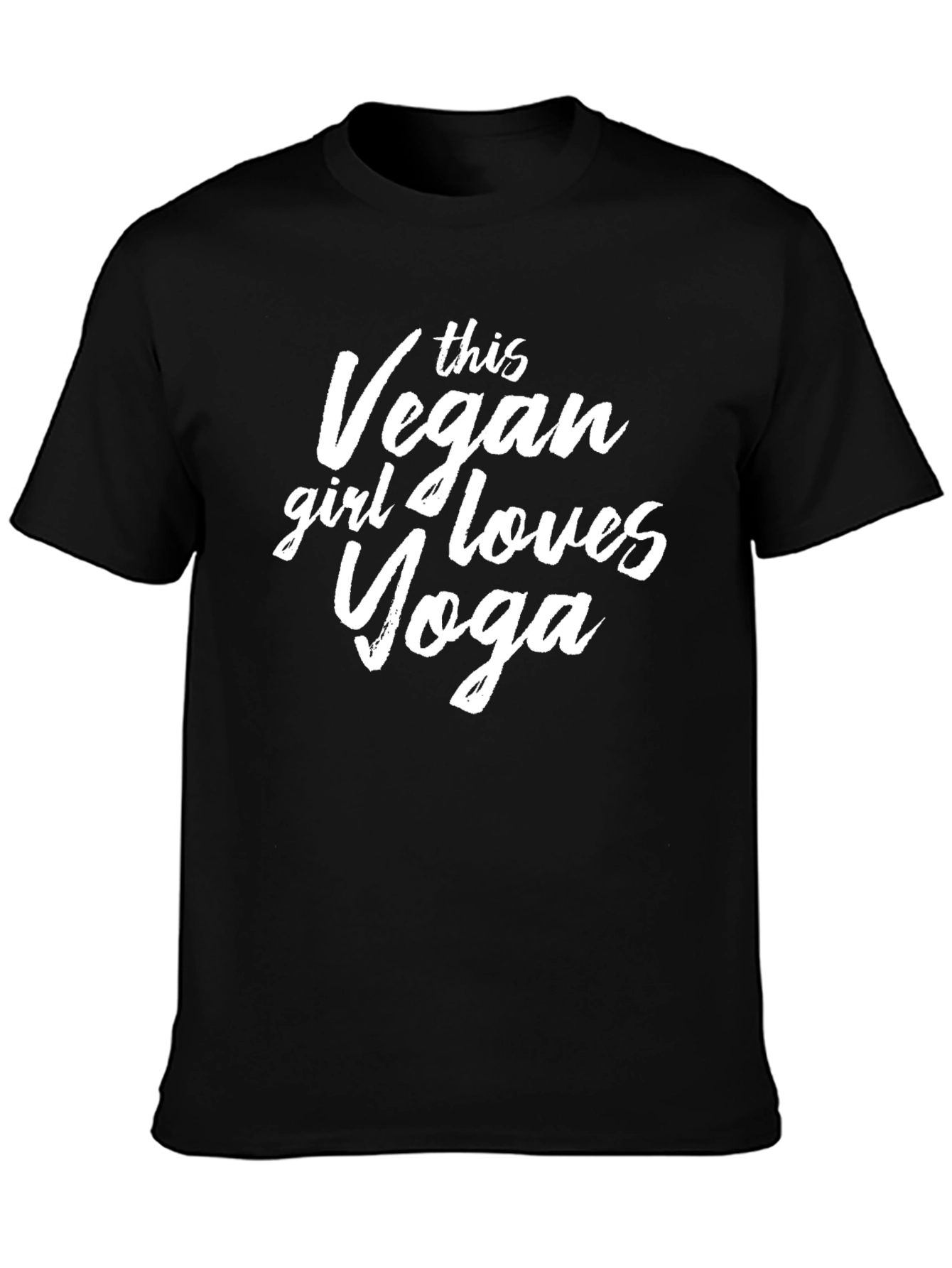 Vegan Yoga Lover T-Shirt - Black