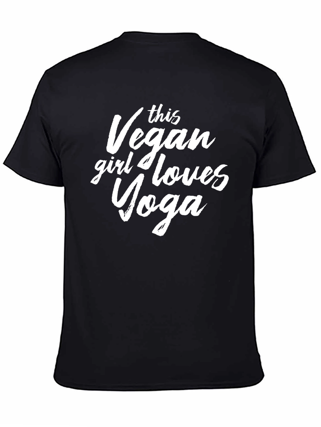 Vegan Yoga Lover T-Shirt - Black