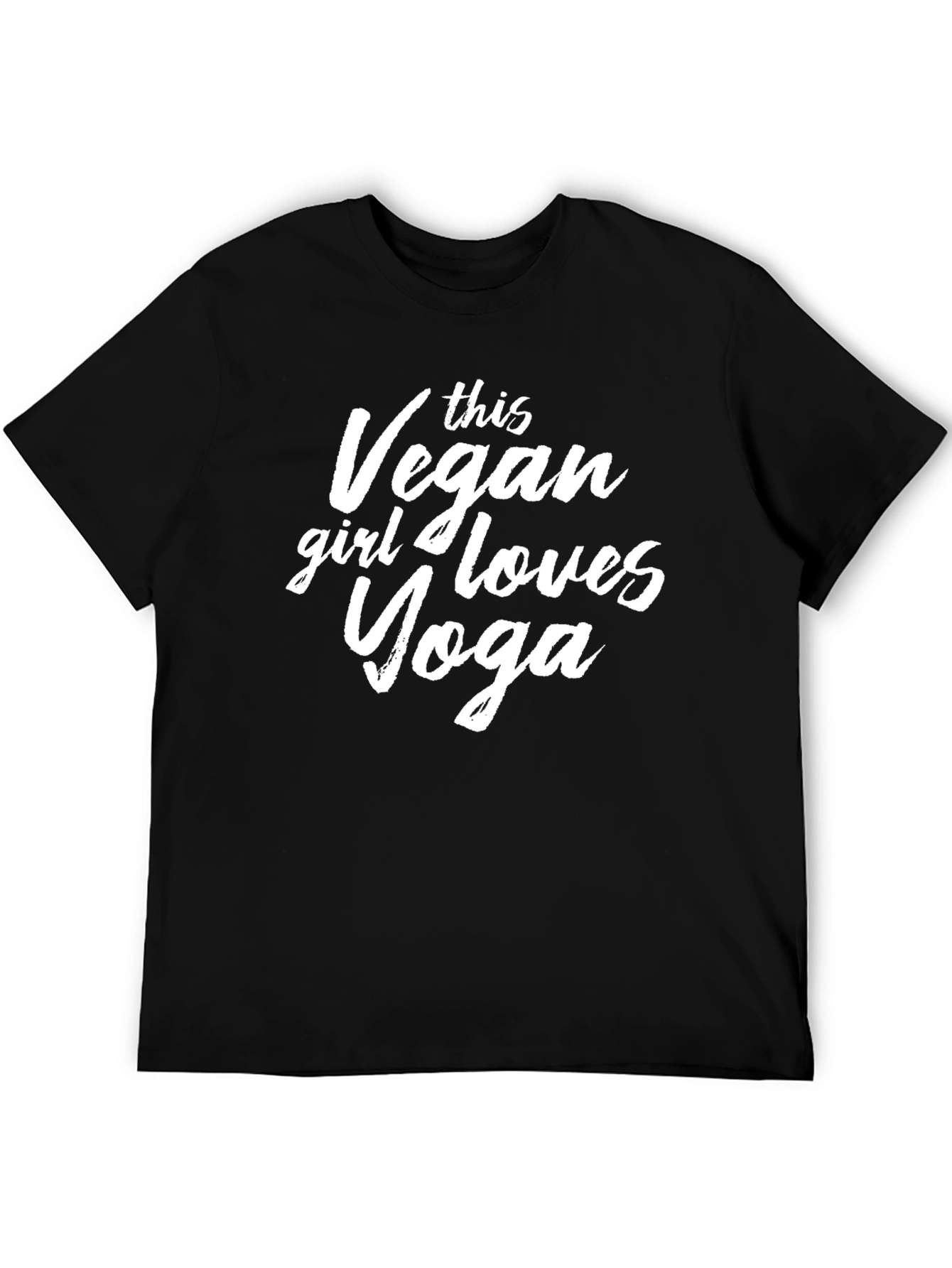 Vegan Yoga Lover T-Shirt - Black