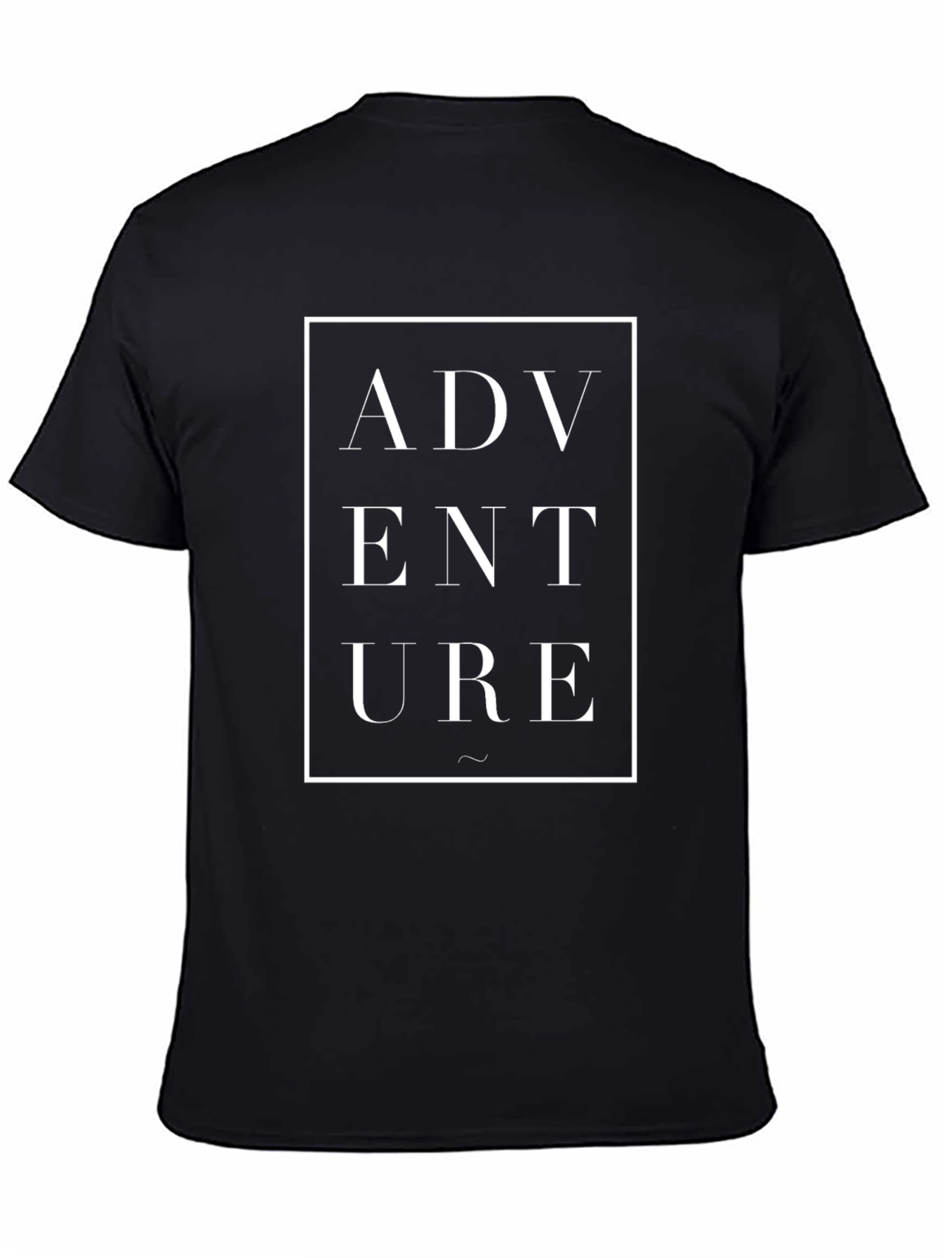 Adventure Graphic Tee - Black Cotton T-Shirt