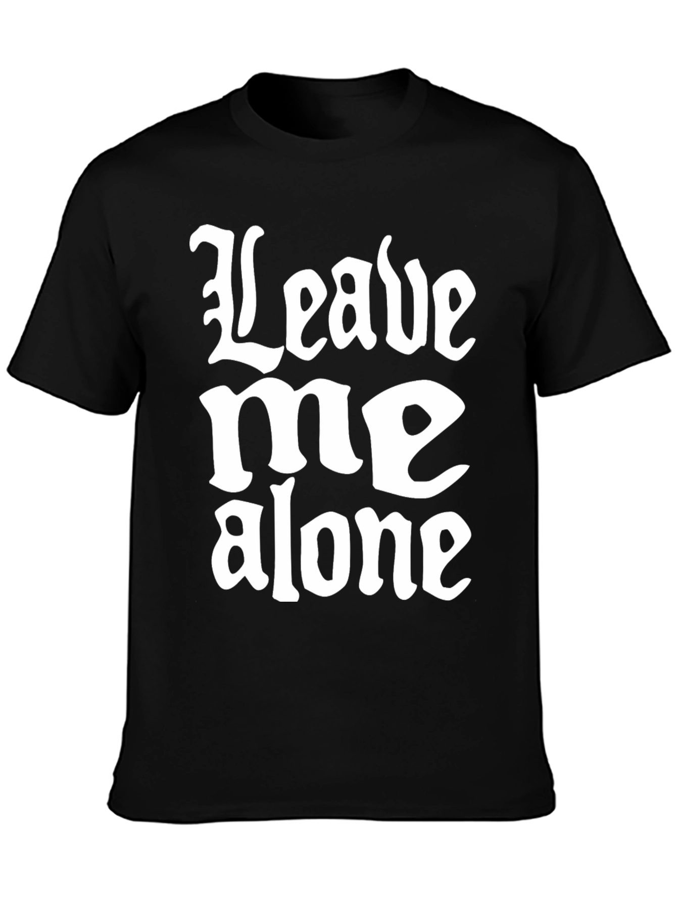 Leave Me Alone Black Graphic Tee