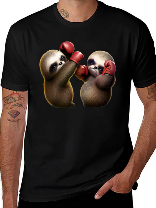 Boxing Sloth Graphic Tee