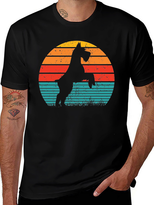 Schnauzer Sunset T-Shirt – Vintage Dog Lover Tee