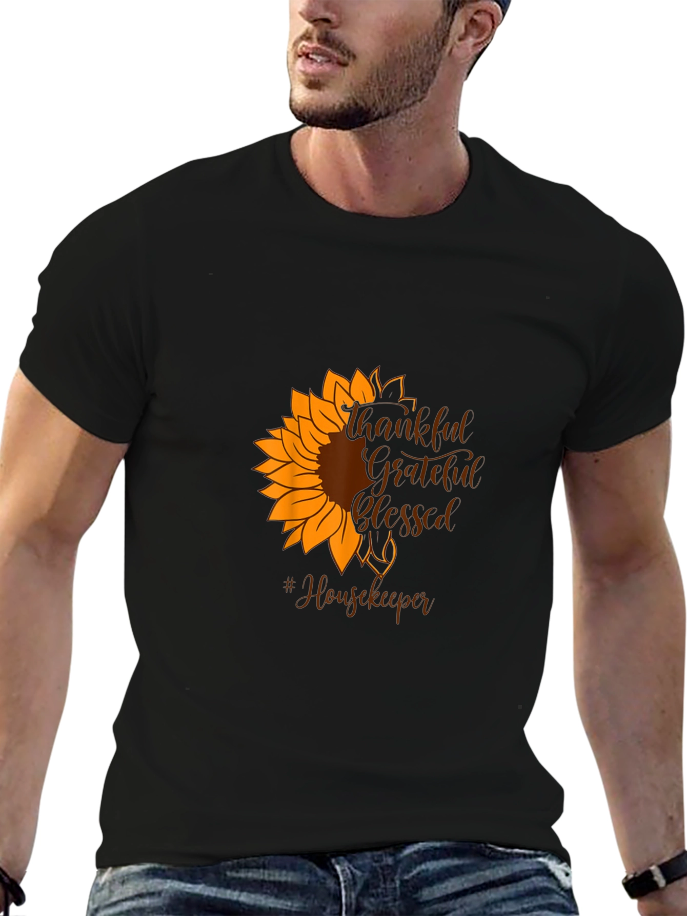 Thankful Grateful Blessed Housekeeper T-Shirt