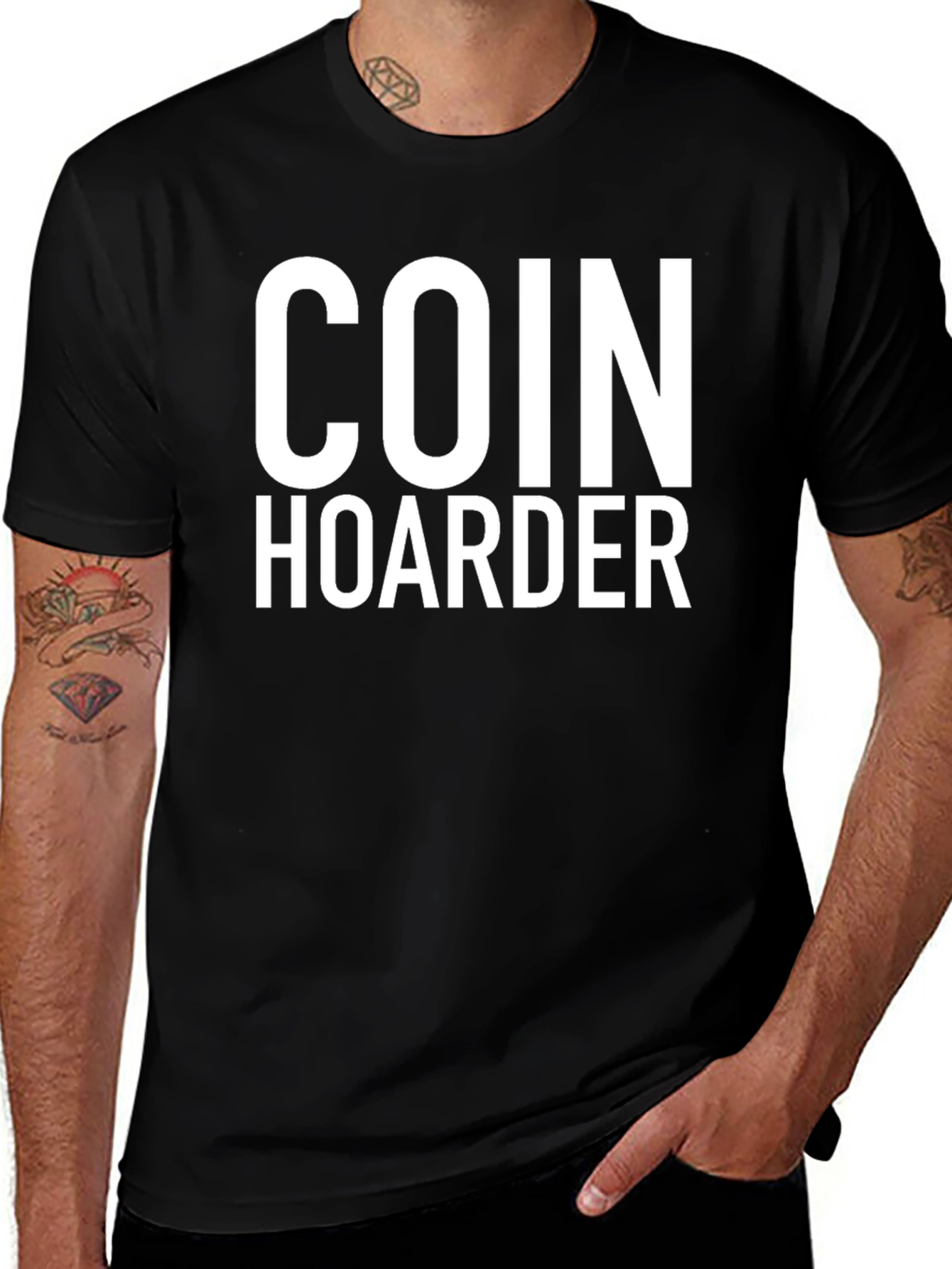 Coin Hoarder T-Shirt - Black