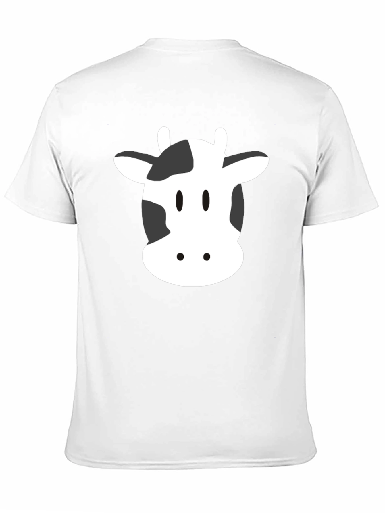 Cow Face Graphic Tee - Unisex Black T-Shirt