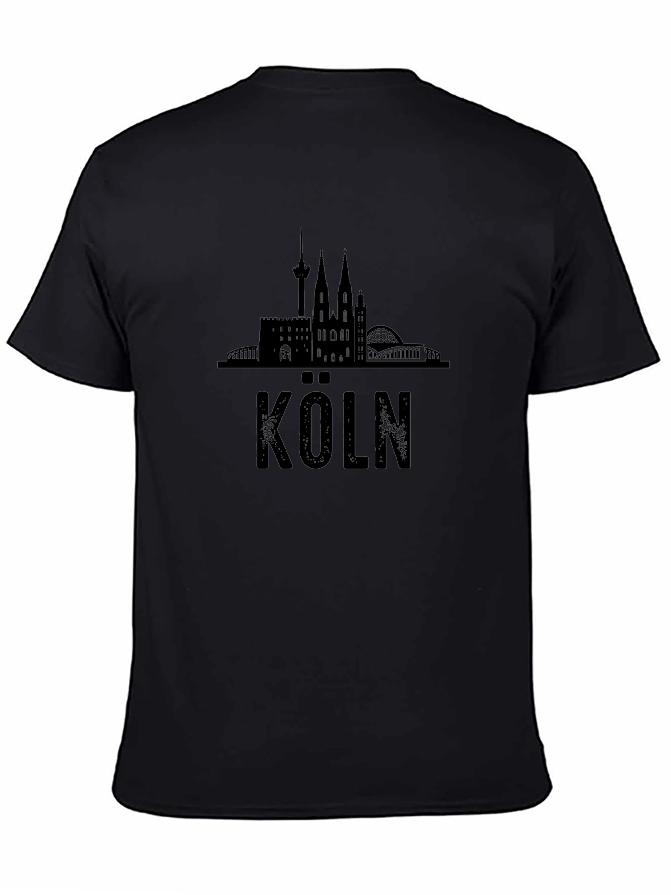 Köln Skyline T-Shirt - Black Graphic Tee