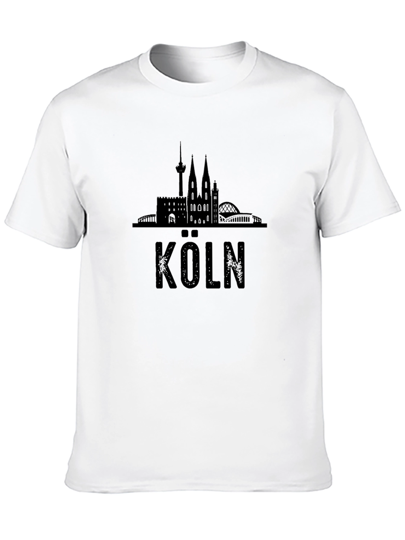 Köln Skyline T-Shirt - Black Graphic Tee