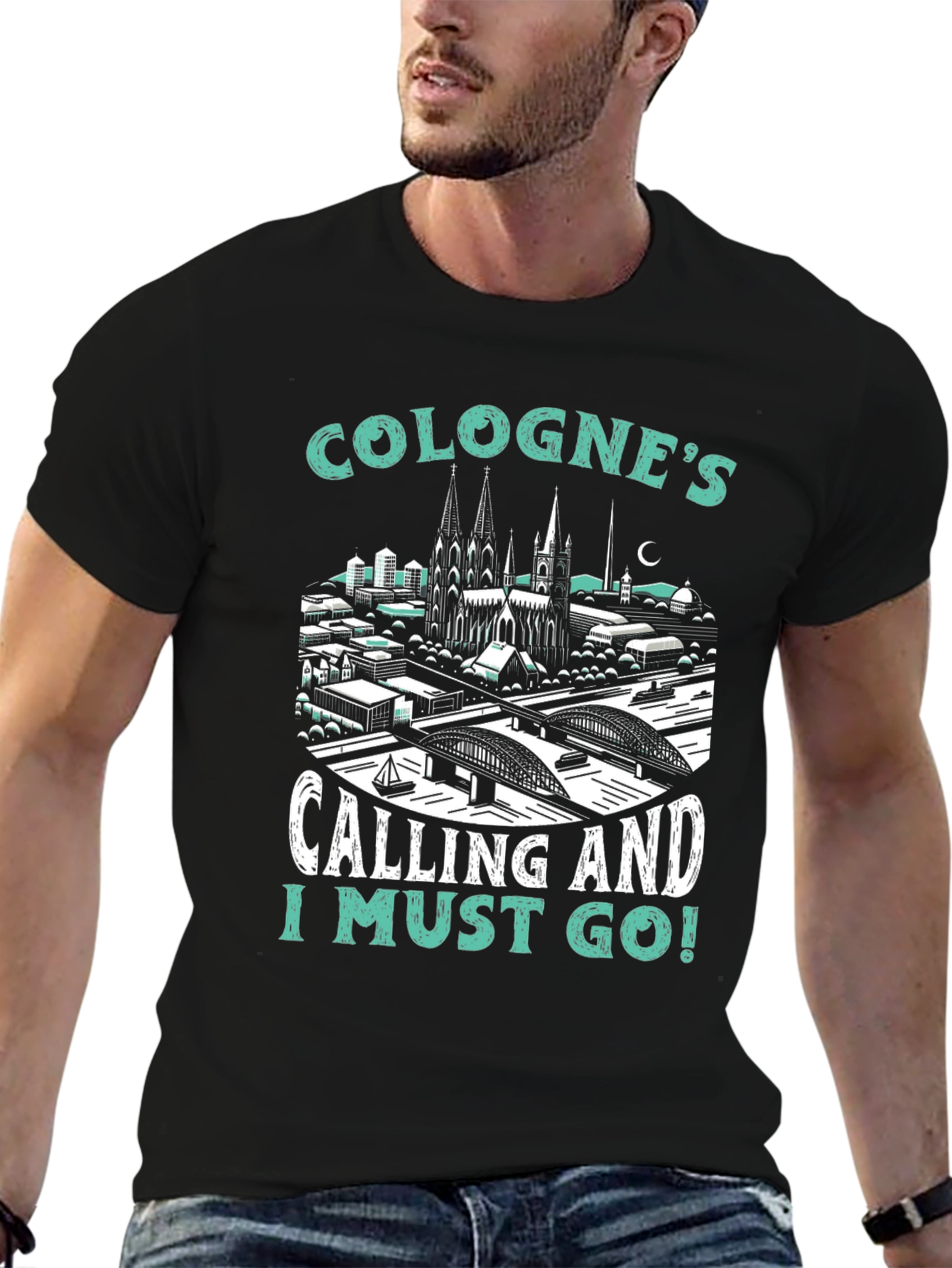 Cologne Calling Black Graphic Tee