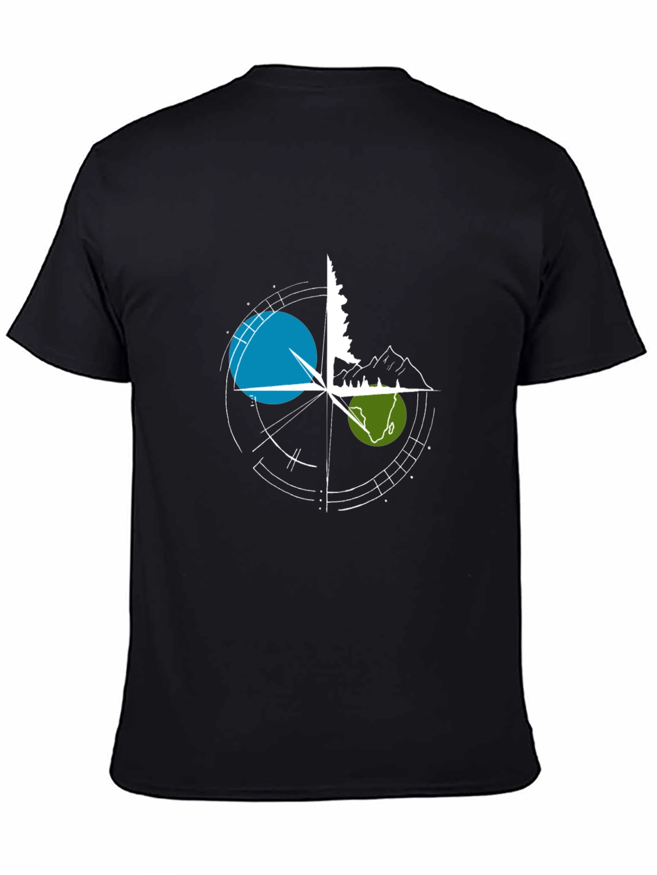Adventure Compass Graphic Tee - Black