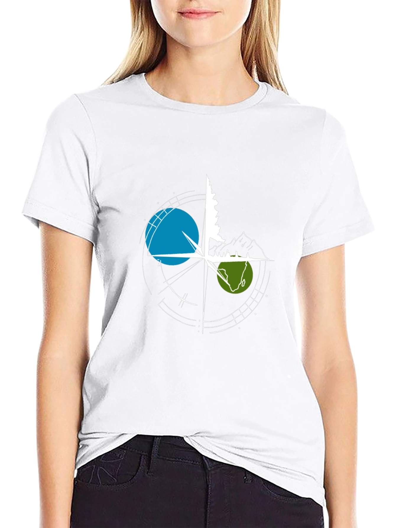 Adventure Compass Graphic Tee - Black