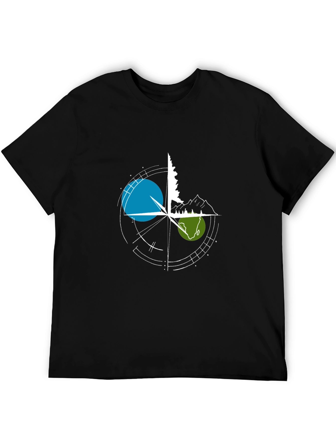 Adventure Compass Graphic Tee - Black