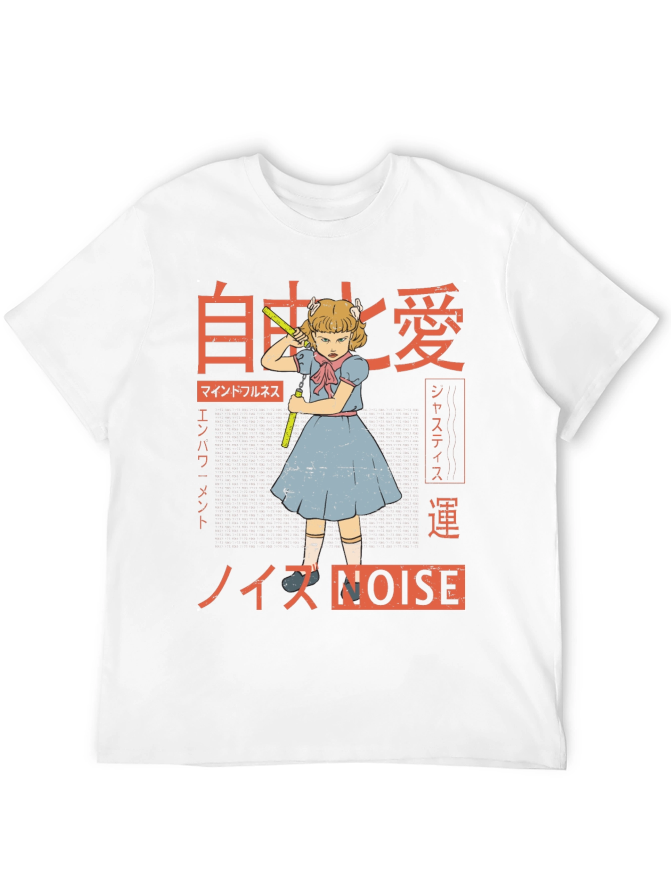 Noise Graphic Tee - Anime Girl T-Shirt
