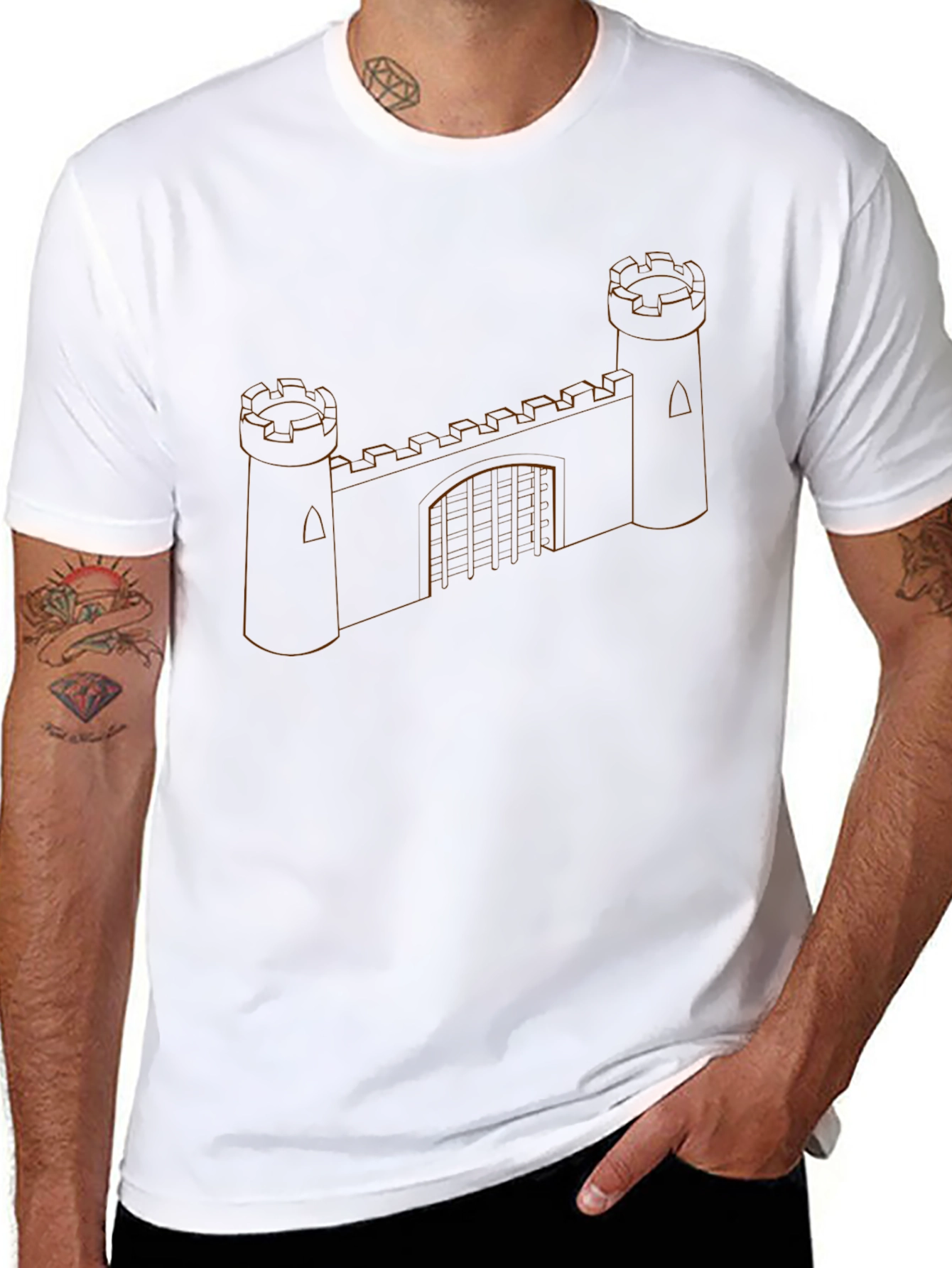 Fortress Outline Tee - Graphic Print