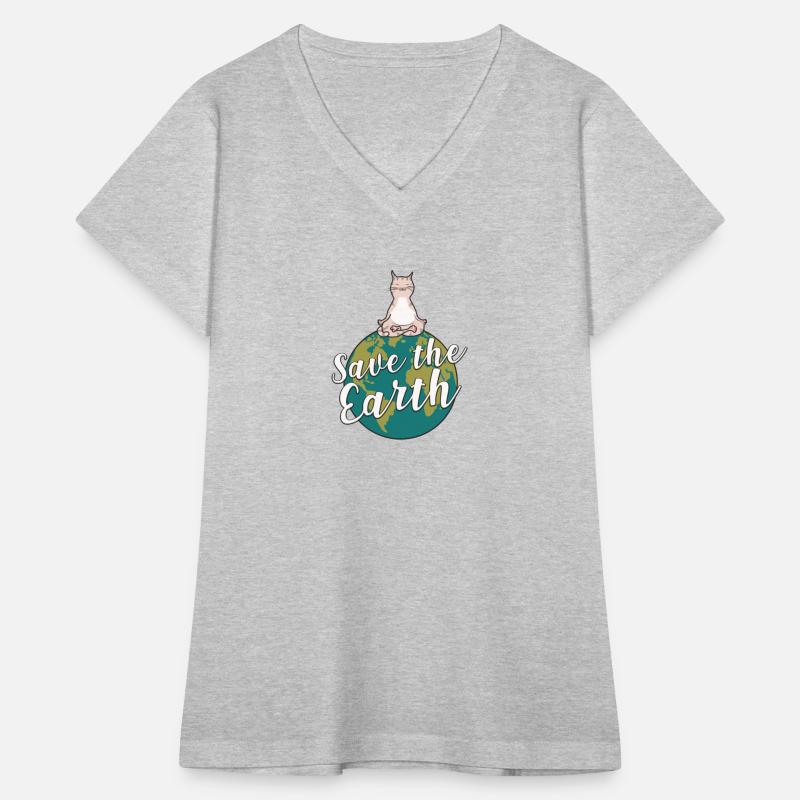 Earth Day Awareness Save The Planet Earth Cute Cat