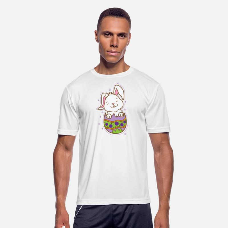 Easter bunny hatching from an Easter Egg