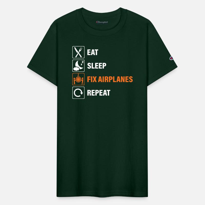 Eat Sleep Fix Airplanes Repeat Aircraft Mechanic