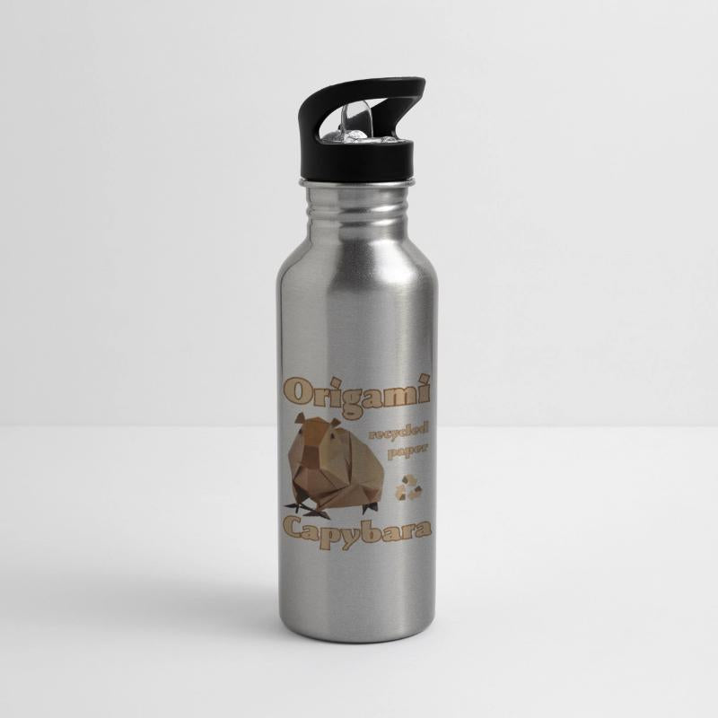 Ecology Capybara Origami from recycled paper.