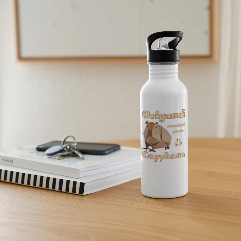 Ecology Capybara Origami from recycled paper.