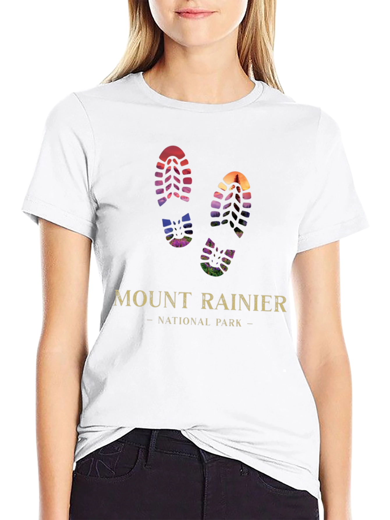 Mount Rainier National Park Hiking T-Shirt