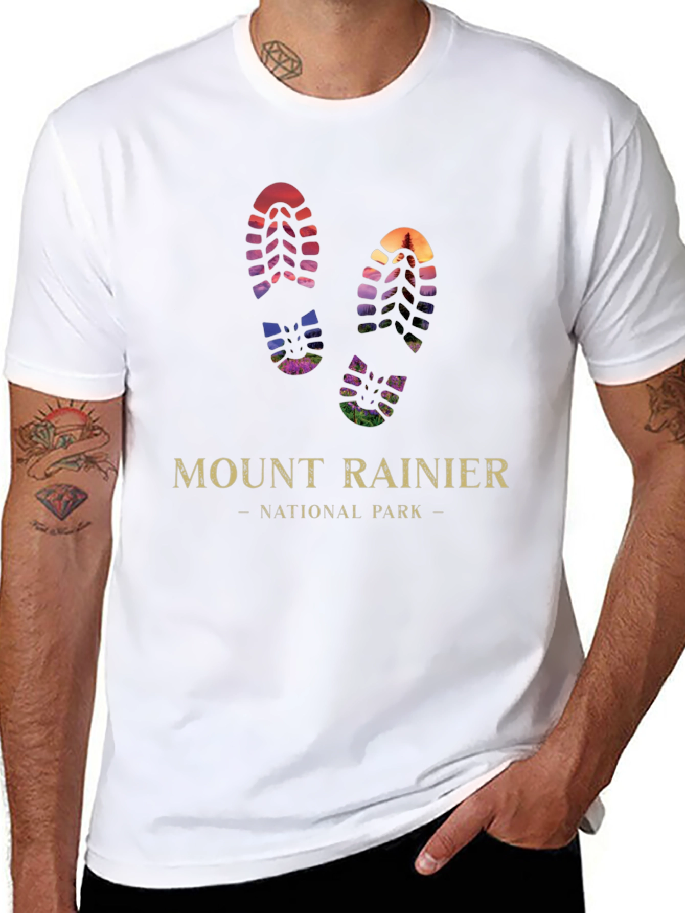 Mount Rainier National Park Hiking T-Shirt