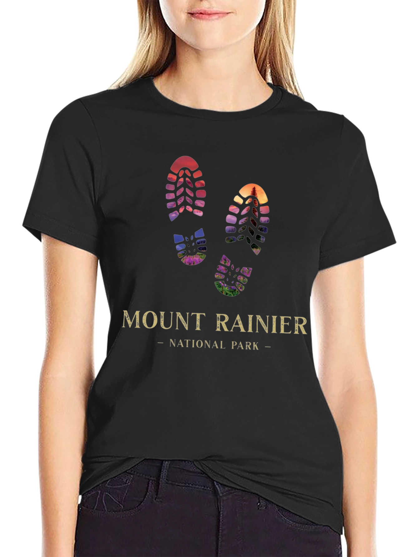 Mount Rainier National Park Hiking T-Shirt