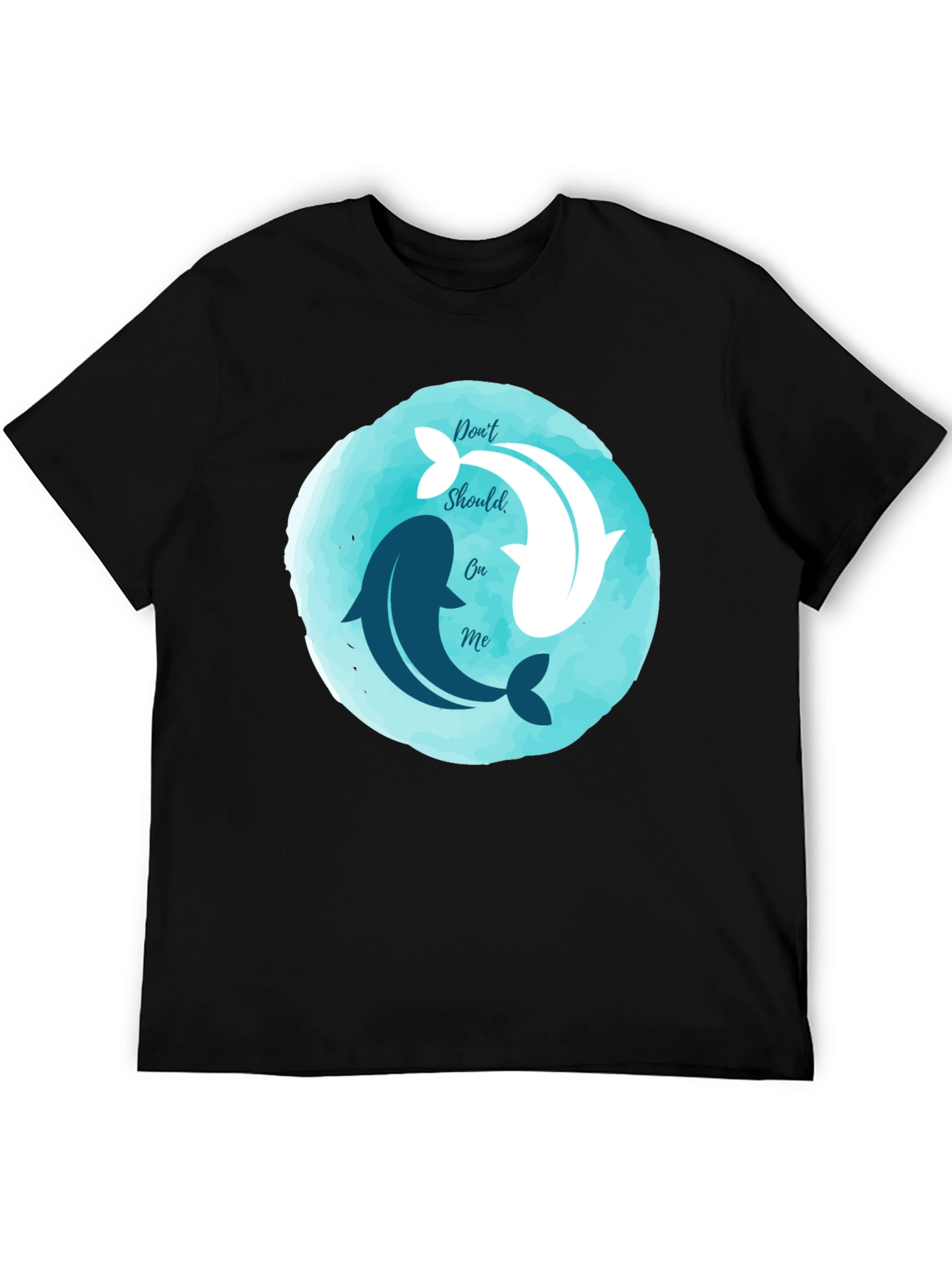 Yin Yang Dolphins Graphic Tee - Relaxed Fit