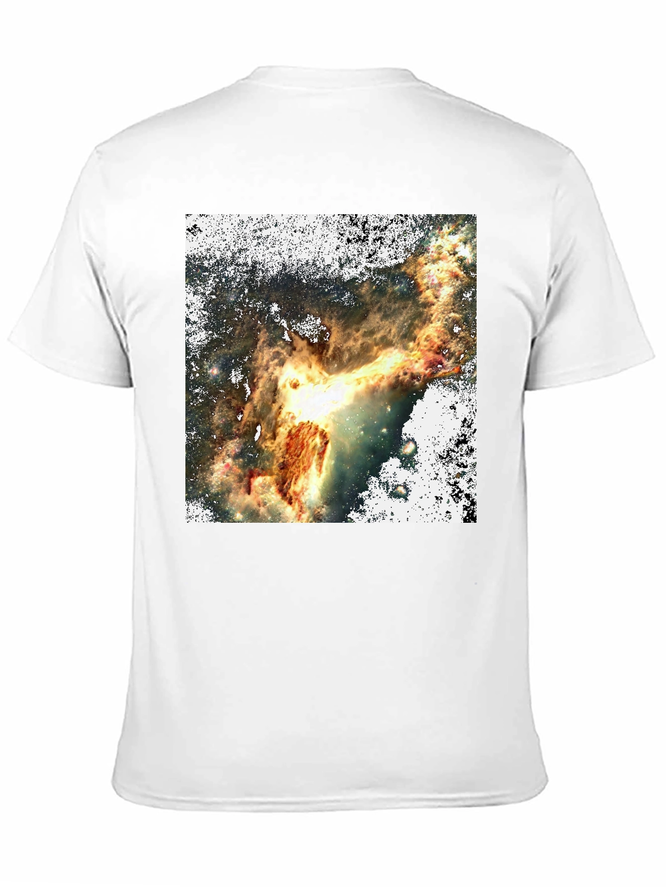 Nebula Print Black T-Shirt