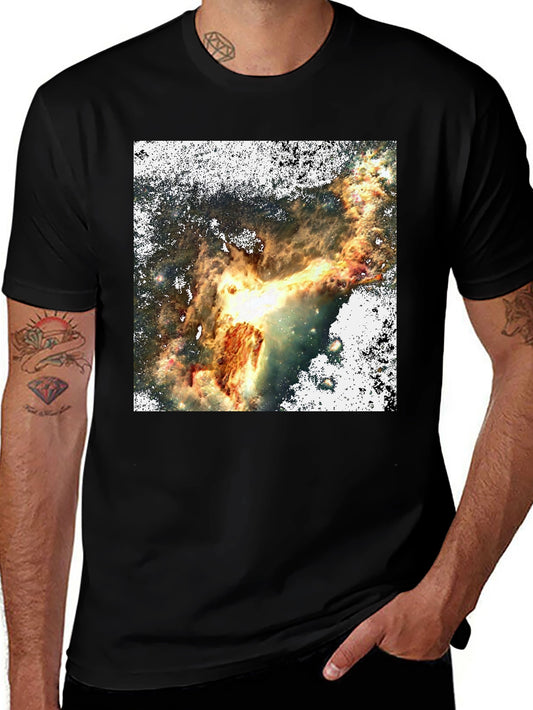 Nebula Print Black T-Shirt