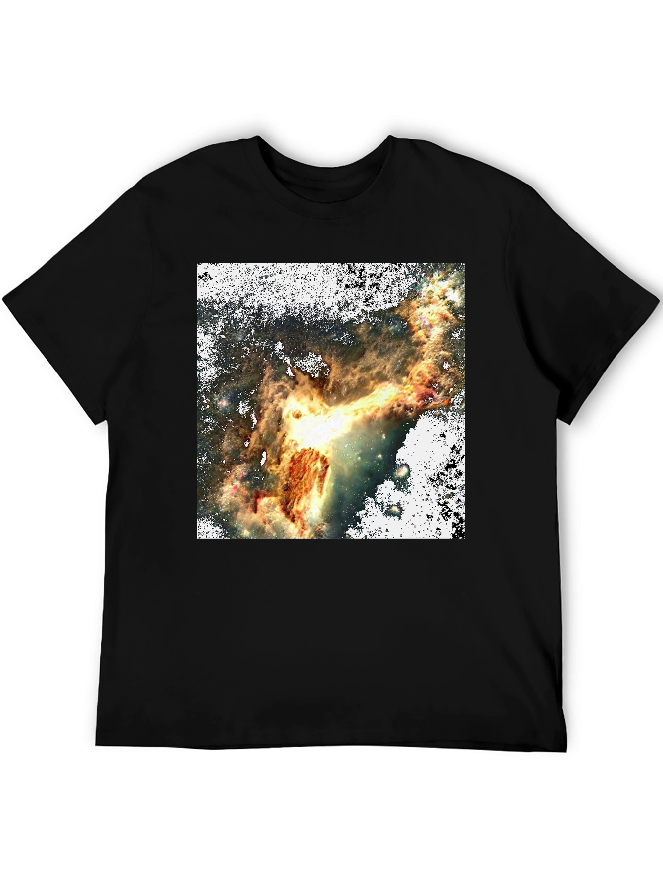 Nebula Print Black T-Shirt