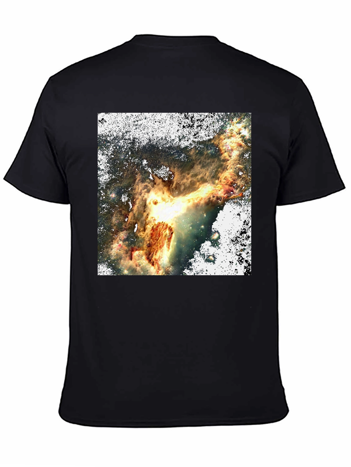 Nebula Print Black T-Shirt