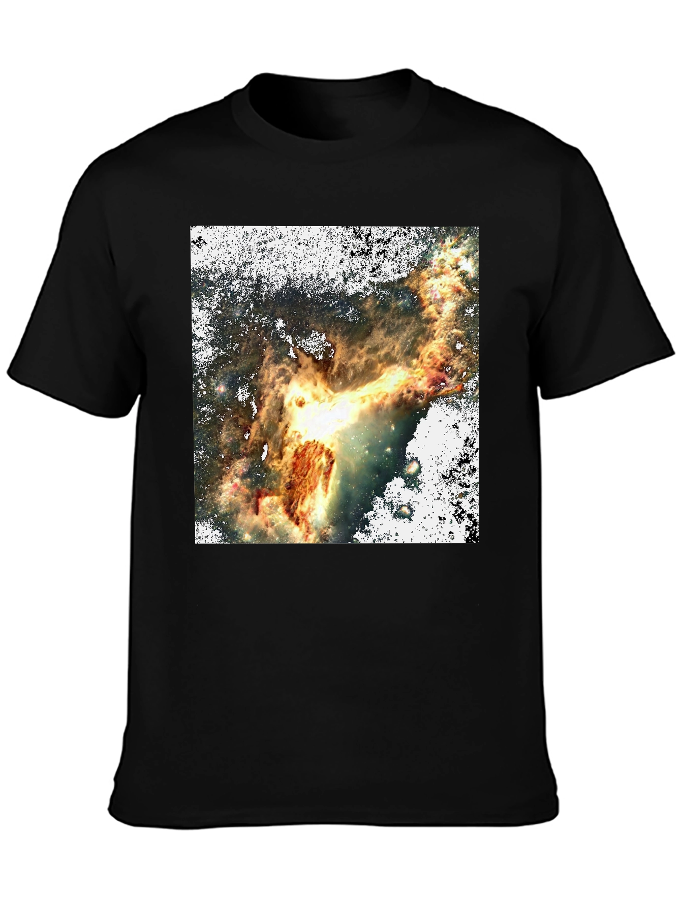 Nebula Print Black T-Shirt