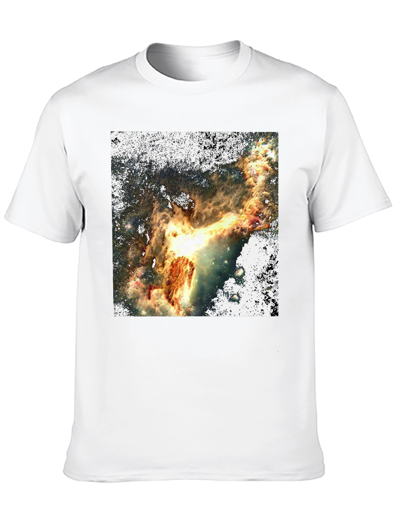 Nebula Print Black T-Shirt
