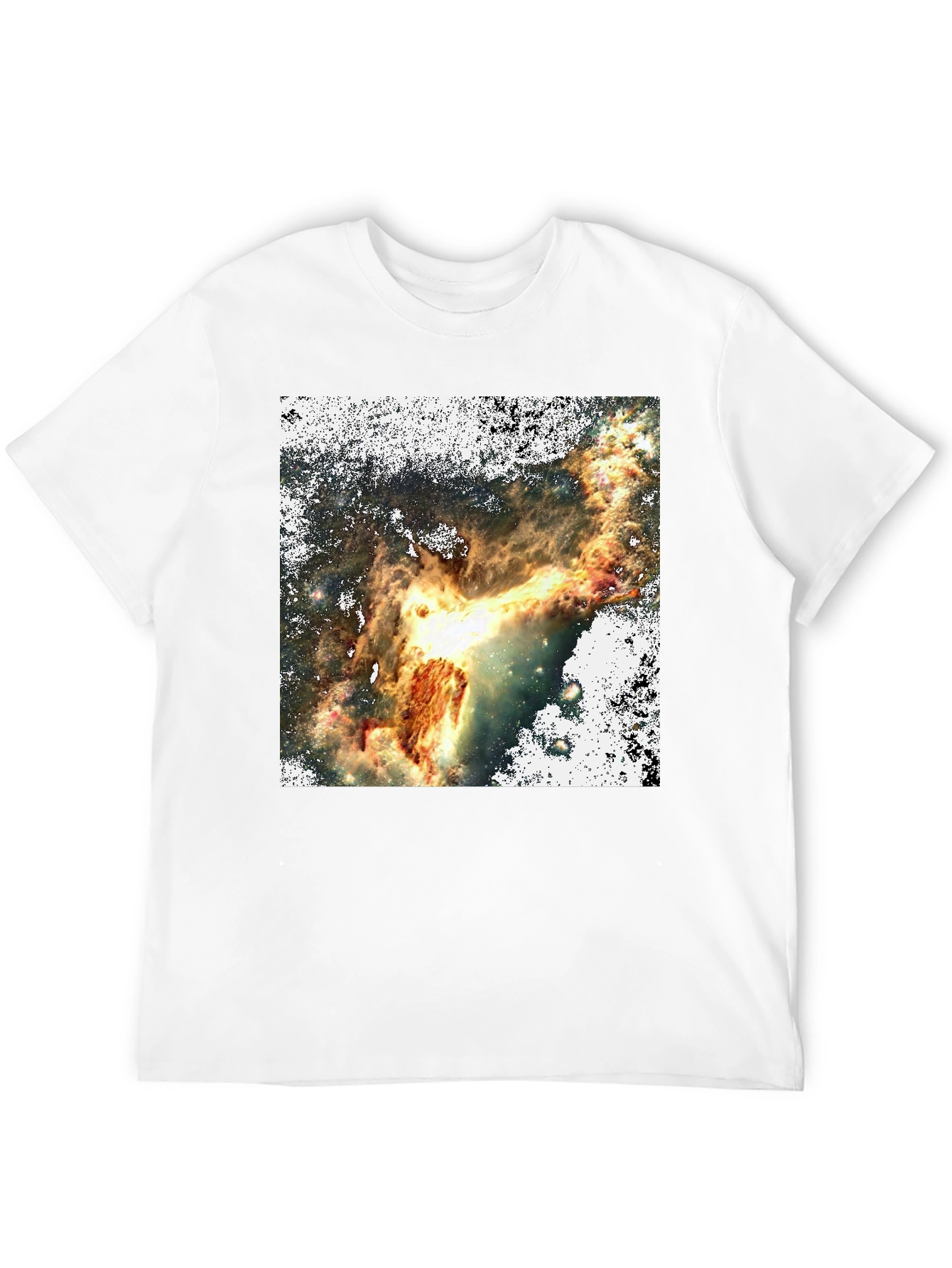 Nebula Print Black T-Shirt