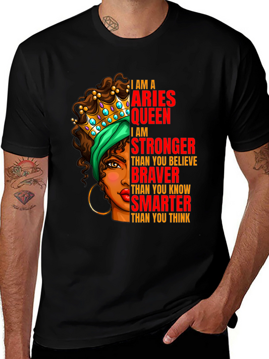 Aries Queen T-Shirt - Strong Brave Smart