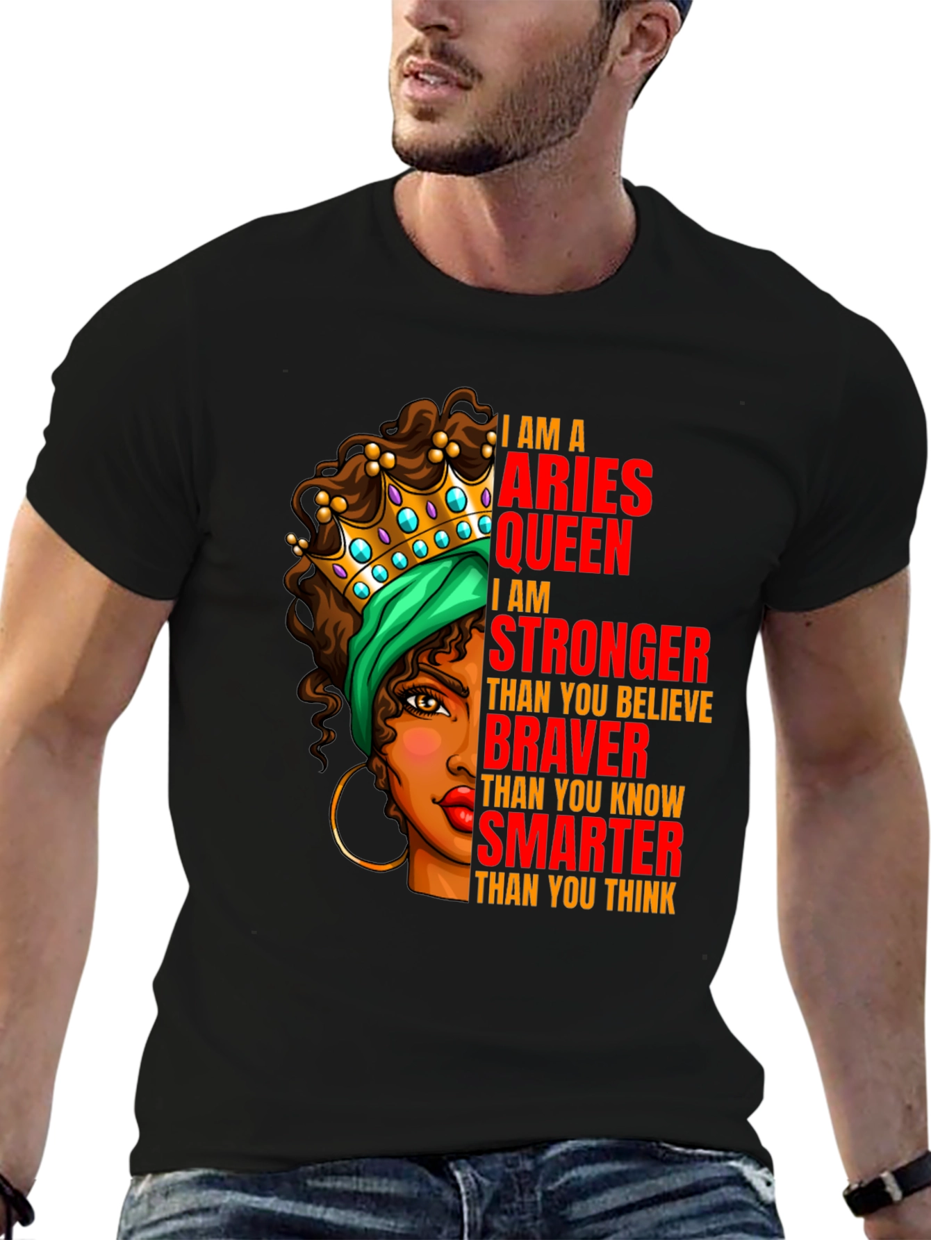 Aries Queen T-Shirt - Strong Brave Smart
