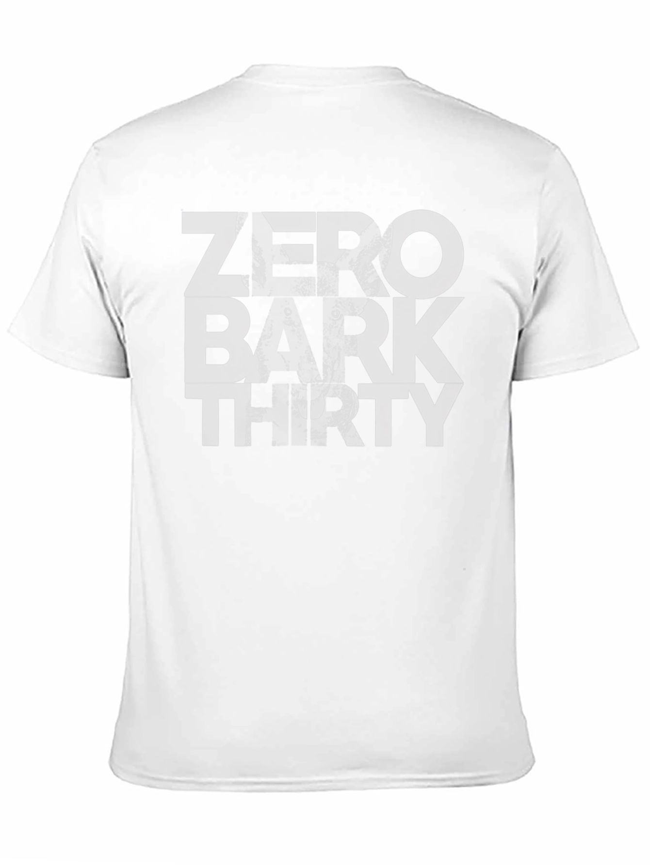 Zero Bark Thirty T-Shirt – Funny Military Dog Lover Tee