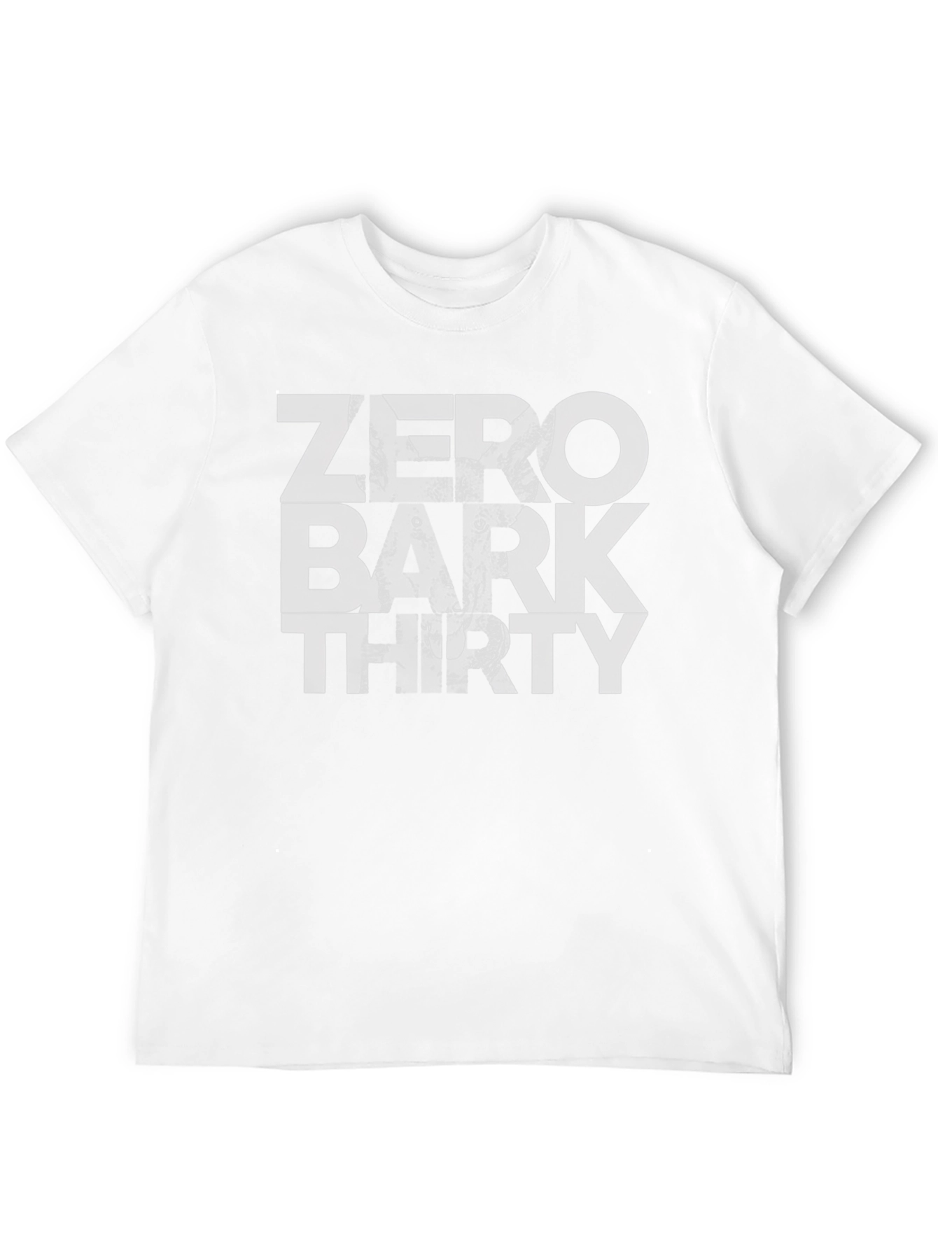 Zero Bark Thirty T-Shirt – Funny Military Dog Lover Tee