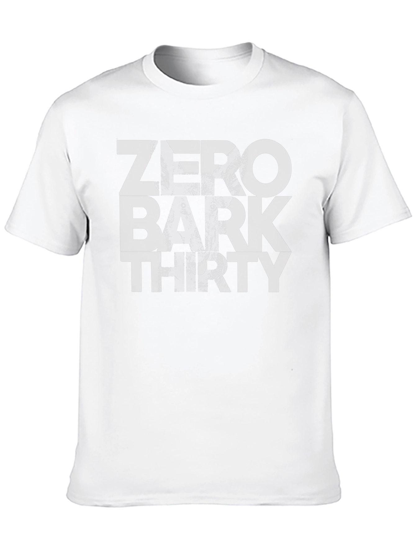 Zero Bark Thirty T-Shirt – Funny Military Dog Lover Tee