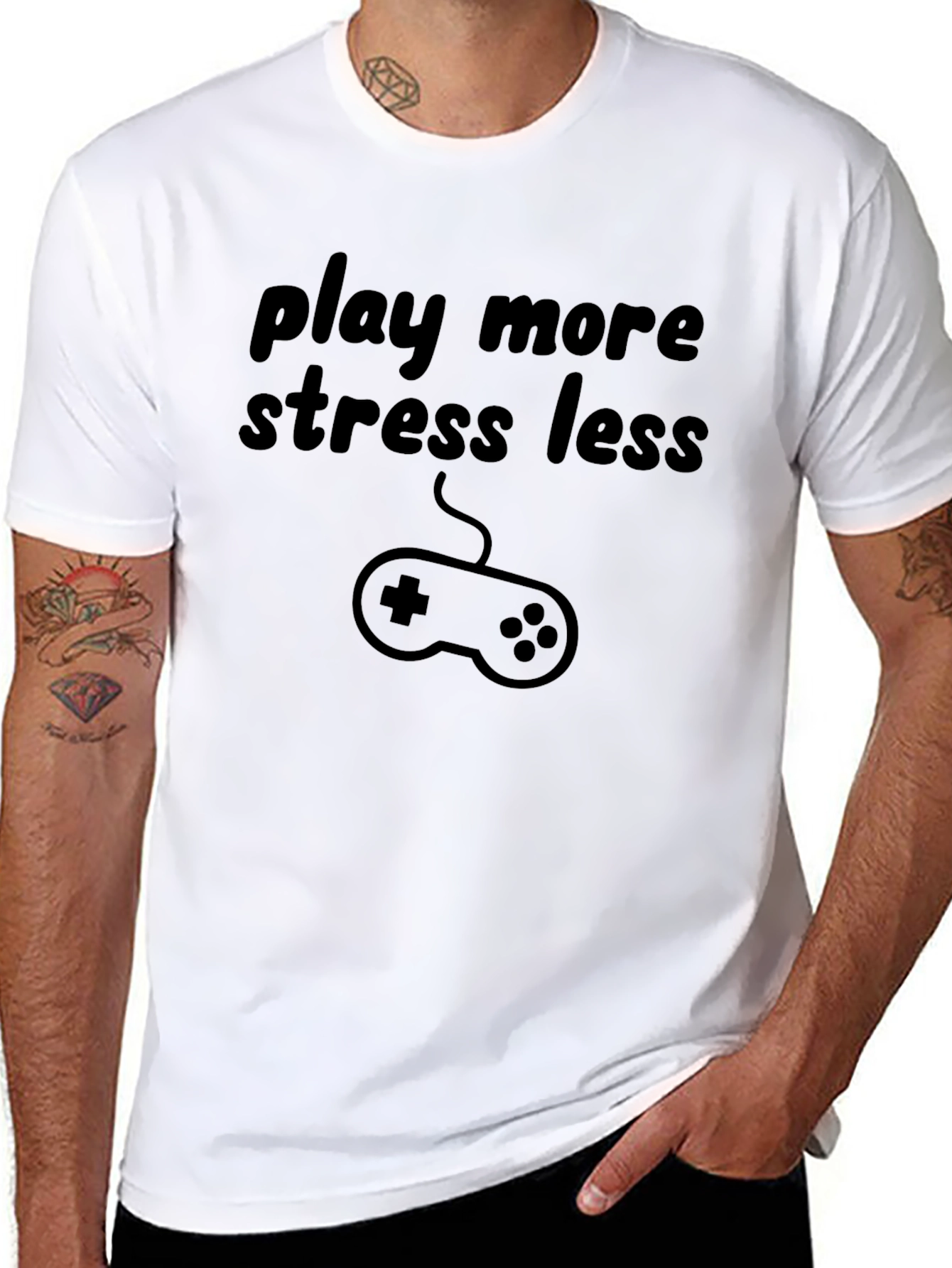 Play More Stress Less T-Shirt