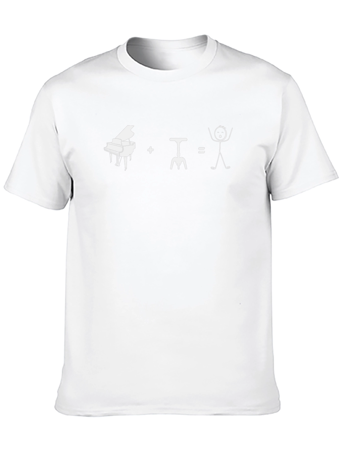 Piano + Wine = Happiness Graphic Tee