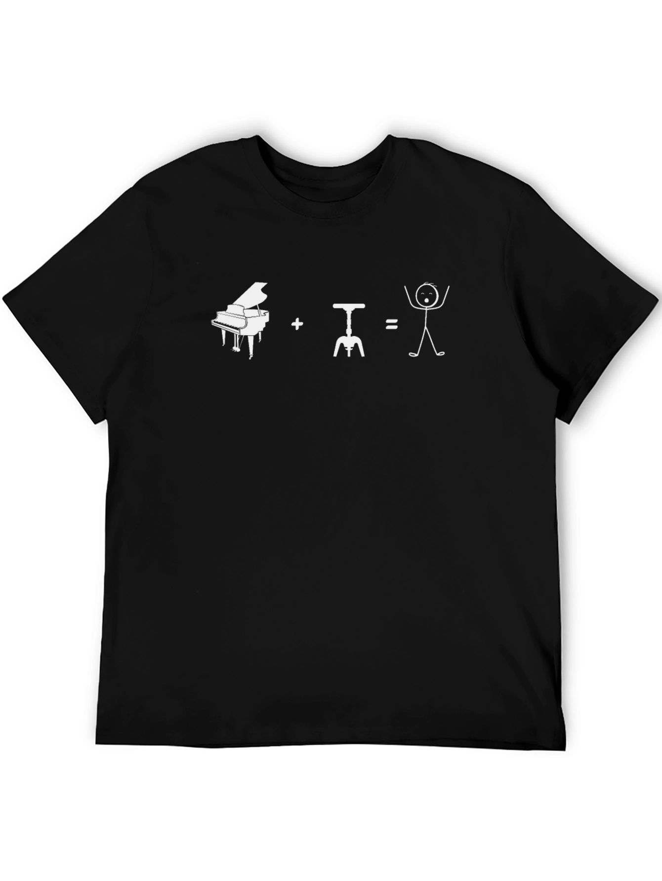 Piano + Wine = Happiness Graphic Tee