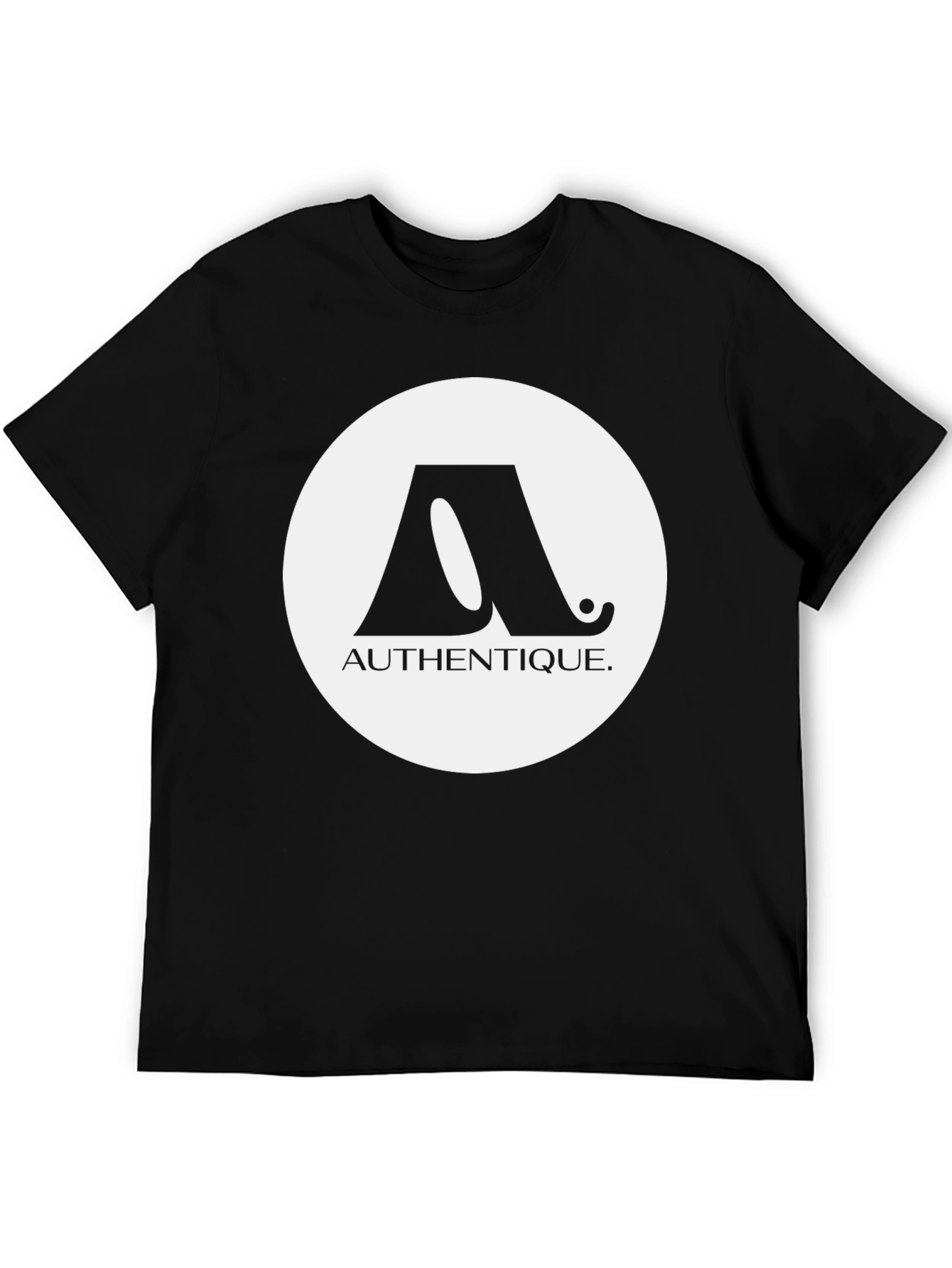 Authentique Graphic Tee - Stylish Black T-Shirt