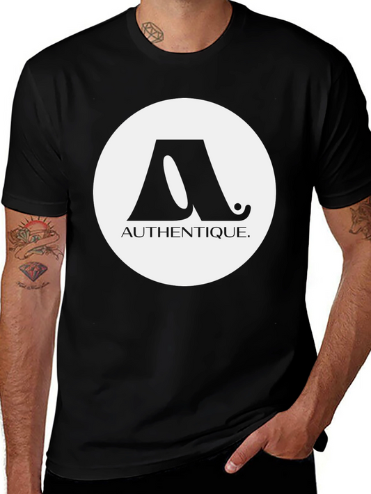 Authentique Graphic Tee - Stylish Black T-Shirt