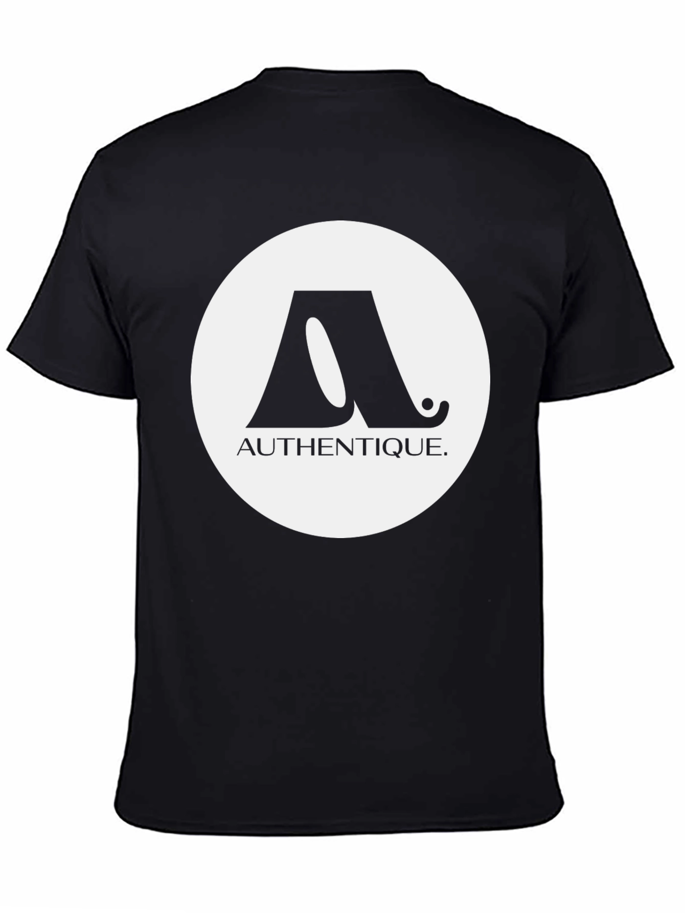 Authentique Graphic Tee - Stylish Black T-Shirt