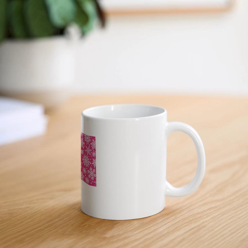 Elegant Pink Snowflakes Pattern