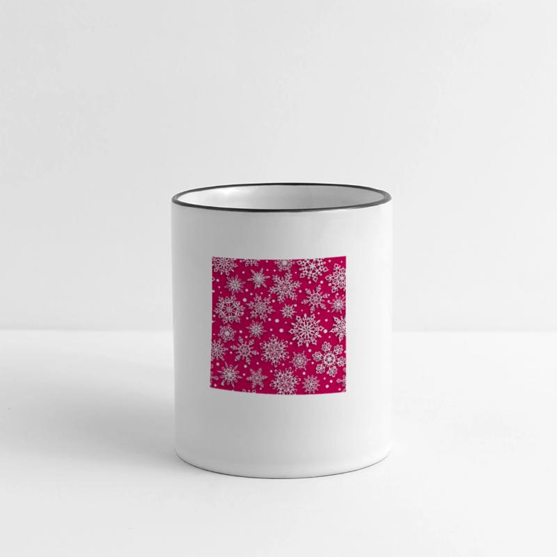 Elegant Pink Snowflakes Pattern